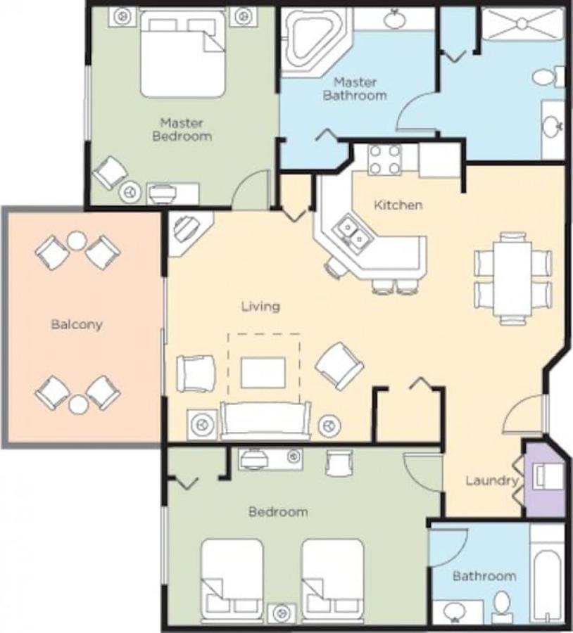 Bonnet Creek 2 Bedroom Deluxe Orlando Exterior foto